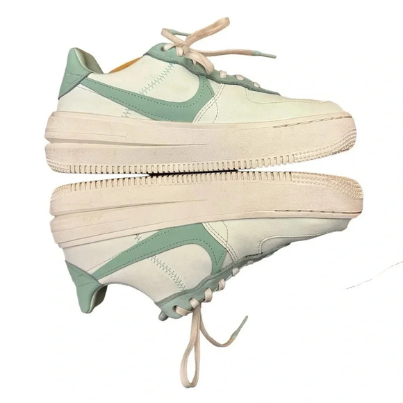 Nike Air Force 1 Low PLT.AF.ORM Barely Green Brown Mint Y2K Vintage Size 8 - Picture 8 of 13
